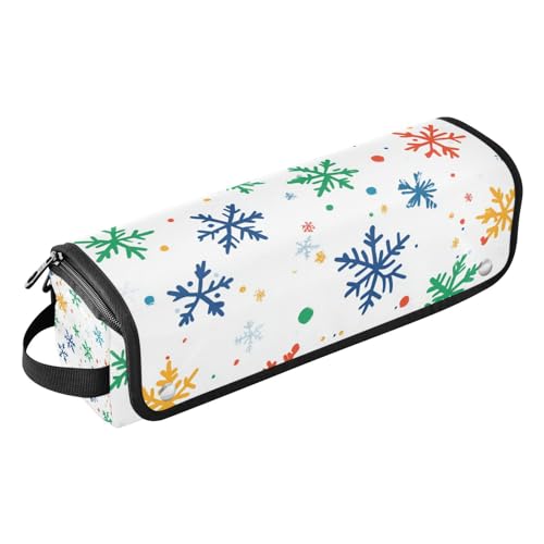 EtherSpher 2-in-1-Haar-Werkzeug-Organizer mit Eisenmatte, Aufbewahrungstasche für Glätteisen, heiße Werkzeuge und Haarpflegezubehör, buntes Schneewittchen, Weihnachts- und Reisezubehör, Buntes von EtherSpher