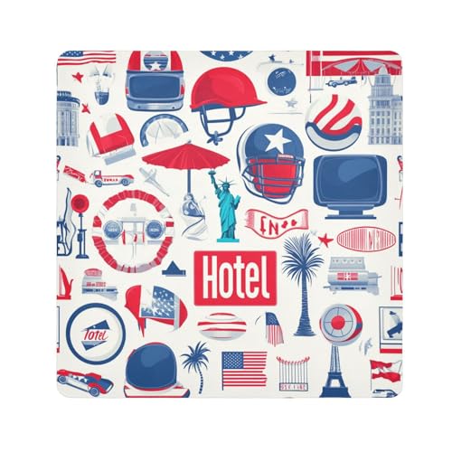 EtherSpher Amerikanische einzigartige Make-up-Reisetasche, Kamera-Objektivtuch, schützender Kulturbeutel, Organizer, Reiseverpackung, 55 x 55 cm, Wickeltasche für Damen, Amerikanisches Unikat, von EtherSpher