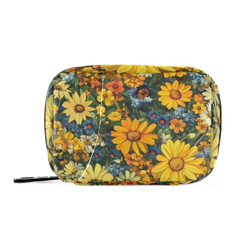 EtherSpher Beauty Spring Medizin-Tasche mit abnehmbaren Fächern, praktischer Organizer mit Reißverschluss, Gelb EtherSpher Beauty Spring Medizin-Tasche mit abnehmbaren Fächern, praktischer Organizer mit Reißverschluss, Gelb von EtherSpher
