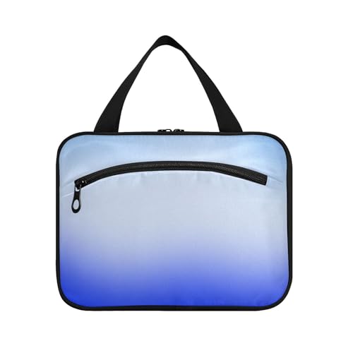 EtherSpher Blue Calm Gradient Hängetasche für Herren, mit Haken, Designer-Accessoires, gesteppte Make-up-Tasche für Reisen, Fitnessstudio, Bolsa, Para, Guardar, Maquillaje L, Blauer ruhiger von EtherSpher
