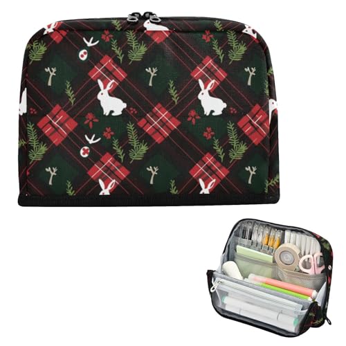 EtherSpher Bolsa para herramientas Federmäppchen mit weihnachtlichem Hasenmotiv, großes Fassungsvermögen, Mehrzweck-Organizer-Box für Herren, Schulbedarf, Rot / Schwarz EtherSpher Bolsa para herramientas Federmäppchen mit weihnachtlichem Hasenmotiv, großes Fassungsvermögen, Mehrzweck-Organizer-Box für Herren, Schulbedarf, Rot / Schwarz von EtherSpher