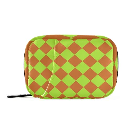 EtherSpher Buffalo Plaid Gelb Grün Schokolade Reisetasche mit abnehmbaren Fächern Tragbare Reiseetui für Medikamente Tasche EtherSpher Buffalo Plaid Gelb Grün Schokolade Reisetasche mit abnehmbaren Fächern Tragbare Reiseetui für Medikamente Tasche von EtherSpher