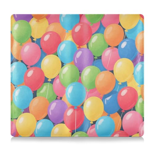 EtherSpher Bunte Cartoon-Luftballons, PU-Leder, Registrierungs- und Versicherungskartenhalter, Auto-Essentials für Fahrer, Autobesitzer, Anhänger, Motorrad, Boot von EtherSpher