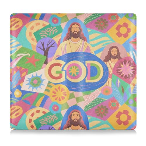 EtherSpher Buntes Cartoon-Gott, niedliches Leder, Auto-Registrierungs- und Versicherungskartenhalter, unverzichtbare Auto-Brieftaschen-Hülle für Ausweis, Führerschein von EtherSpher