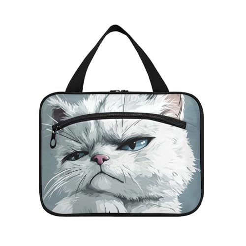 EtherSpher Cartoon-Motiv, lustige amerikanische Kurzhaar-Katzen, zum Aufhängen, für Männer, Reisen, mit Haken, wasserdichte Designer-Taschen mit Reißverschluss für Frauen, Reisen, Reisen, Estuche Para EtherSpher Cartoon-Motiv, lustige amerikanische Kurzhaar-Katzen, zum Aufhängen, für Männer, Reisen, mit Haken, wasserdichte Designer-Taschen mit Reißverschluss für Frauen, Reisen, Reisen, Estuche Para von EtherSpher