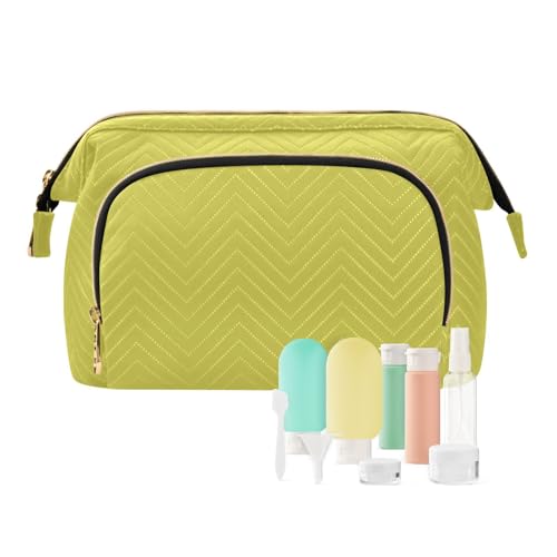EtherSpher Chartreuse Make-up-Tasche Essentials Make-up-Tasche Organizer Damen Münzgeldbörse für Make-up-Organizer, Chartreuse, 1 size von EtherSpher