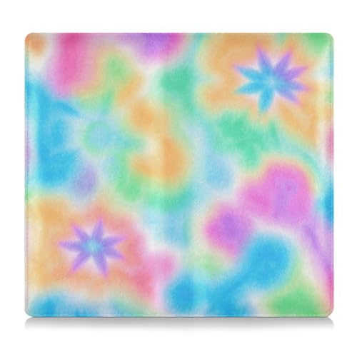 EtherSpher Farbiges Batik-PU-Leder-Toursuit-Auto-Registrierungs- und Versicherungskartenhalter, Auto-Handschuhfach-Organizer für wichtige Dokumente, Führerschein, Karten von EtherSpher