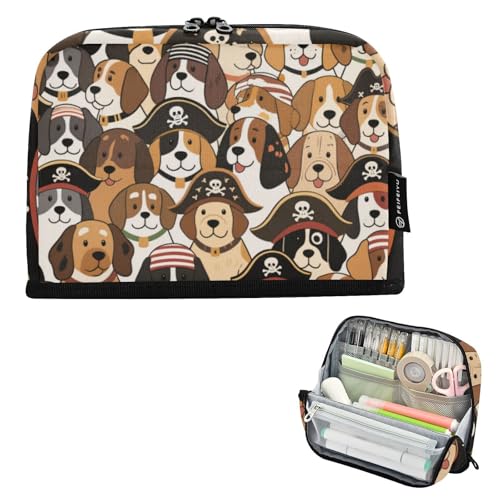 EtherSpher Federmäppchen im Retro-Stil mit Piraten-Motiv, großes Fassungsvermögen, Stifteetui, Kosmetik, Schreibwaren, Organizer für adrette Kindergarten, Bolsa, Para, Utiles Ecolares EtherSpher Federmäppchen im Retro-Stil mit Piraten-Motiv, großes Fassungsvermögen, Stifteetui, Kosmetik, Schreibwaren, Organizer für adrette Kindergarten, Bolsa, Para, Utiles Ecolares von EtherSpher