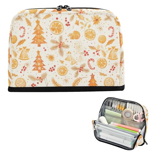 EtherSpher Federmäppchen mit Cartoon-Lebkuchen-Motiv, für den Winter, Weihnachten, großes Fassungsvermögen, Make-up-Tasche, einfacher Schreibwaren-Organizer für Lehrer, Büro, Bolsas Para Eramientas EtherSpher Federmäppchen mit Cartoon-Lebkuchen-Motiv, für den Winter, Weihnachten, großes Fassungsvermögen, Make-up-Tasche, einfacher Schreibwaren-Organizer für Lehrer, Büro, Bolsas Para Eramientas von EtherSpher