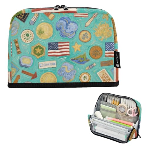 EtherSpher Federmäppchen mit Ölgemälde, amerikanisches Federmäppchen, Organizer, großes Fassungsvermögen, Kosmetik, niedlich, Mehrzweck-Tasche für Erwachsene, Schulbedarf, estuche para lapices EtherSpher Federmäppchen mit Ölgemälde, amerikanisches Federmäppchen, Organizer, großes Fassungsvermögen, Kosmetik, niedlich, Mehrzweck-Tasche für Erwachsene, Schulbedarf, estuche para lapices von EtherSpher