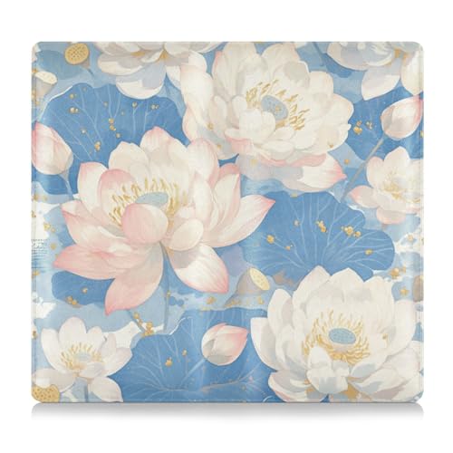 EtherSpher Flower White Summer Boho PU-Leder Registrierungs- und Versicherungskartenhalter Essential Wallet Case für Führerschein, Karten und wichtige Dokumente von EtherSpher