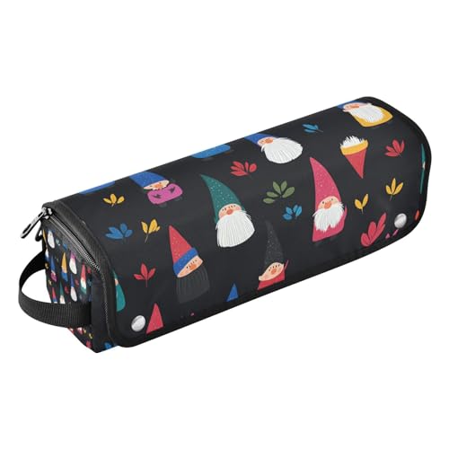 EtherSpher Hair Tools Reisetasche und hitzebeständige Matte mit Reißverschluss, große Kapazität, Glätteisen, Organizer für Glätteisen, Lockenstäbe, bunte Zwerge, Weihnachtsreisetui für, Bunte Zwerge, von EtherSpher