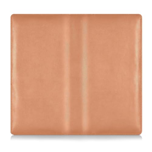 EtherSpher Hellorange Premium Leder Registrierungs- und Versicherungskartenhalter Handschuhfach Organizer für Ausweis, Führerschein, Schlüsselkontaktinformationskarten von EtherSpher