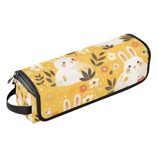 EtherSpher Hot Hair Tools Reisetasche mit hitzebeständigem Pad, wasserdicht, flacher Lockenstab, Reise-Organizer für Glätteisen, Lockenstab, Haartrockner, Cartoon, niedliches weißes Kaninchen, EtherSpher Hot Hair Tools Reisetasche mit hitzebeständigem Pad, wasserdicht, flacher Lockenstab, Reise-Organizer für Glätteisen, Lockenstab, Haartrockner, Cartoon, niedliches weißes Kaninchen, von EtherSpher