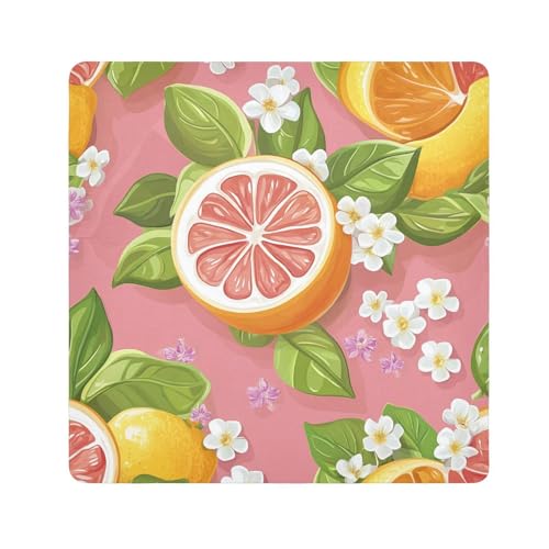 EtherSpher Kosmetik-Organizer für Reisen, 55 x 55 cm, Motiv: Pfirsich-Zitronenblüte, Pfirsich-Zitronenblüte, 21.7x21.7in von EtherSpher