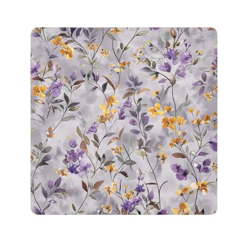 EtherSpher Kosmetiktasche im böhmischen Stil, für Kamera-Objektiv, selbstklebend, Reise-Kulturbeutel, Organizer, 55 x 55 cm, Violett, Violetter Bohemian-Stil, 21.7x21.7in von EtherSpher