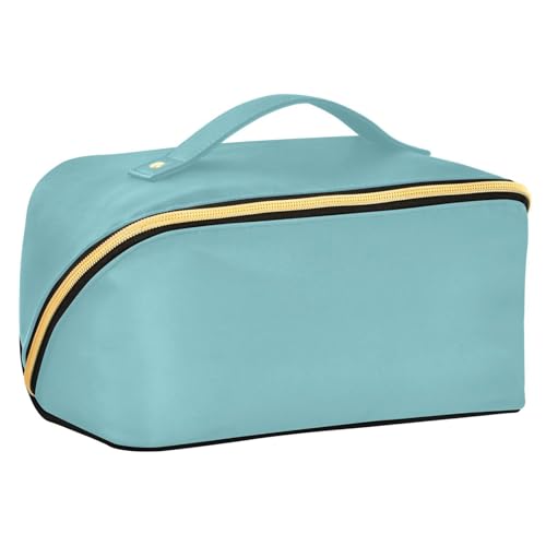 EtherSpher Kosmetiktasche mit Trennwänden, stilvolle Make-up-Tasche für Damen, vertikal, freistehend, Grün von EtherSpher