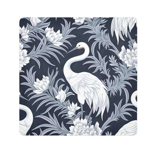 EtherSpher Kosmetiktasche mit chinesischem Kranich, Kamera-Objektivtuch, magischer Make-up-Organizer, 55 x 55 cm, für Damen, Chinesischer Kran, 21.7x21.7in von EtherSpher