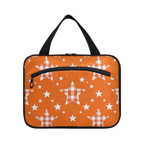 EtherSpher Kulturbeutel für Damen mit Haken, Cartoon-Design, kariert, kariert, kariert, mit Haken, Designer-Essentials, Kulturbeutel, Reisezubehör, Fitnessstudio, Größe L, Kariertes Karomuster mit EtherSpher Kulturbeutel für Damen mit Haken, Cartoon-Design, kariert, kariert, kariert, mit Haken, Designer-Essentials, Kulturbeutel, Reisezubehör, Fitnessstudio, Größe L, Kariertes Karomuster mit von EtherSpher