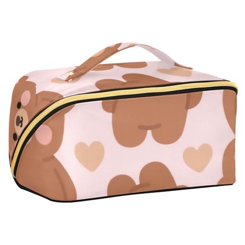 EtherSpher Kulturbeutel mit Trennwänden, Reißverschluss, Reise-Kosmetiktasche für Damen, Reisegröße, Zubehör von EtherSpher