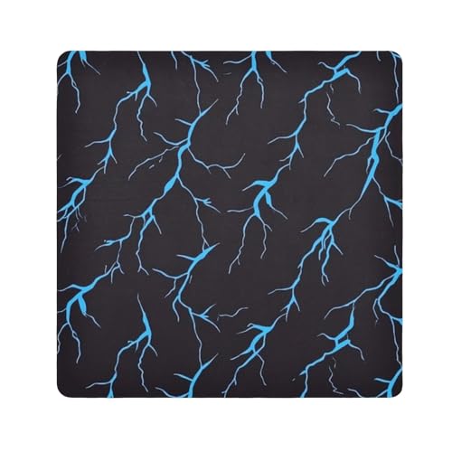 EtherSpher Make-up-Organizer für Kamera, Objektiv, selbstklebend, tragbar, 55 x 55 cm, Blau, Blauer Blitz, 21.7x21.7in von EtherSpher