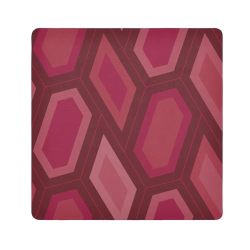 EtherSpher Make-up-Organizer mit unregelmäßiger Linie, schützender Stoff, 55 x 55 cm, Rot, Rote unregelmäßige Linie, 21.7x21.7in von EtherSpher