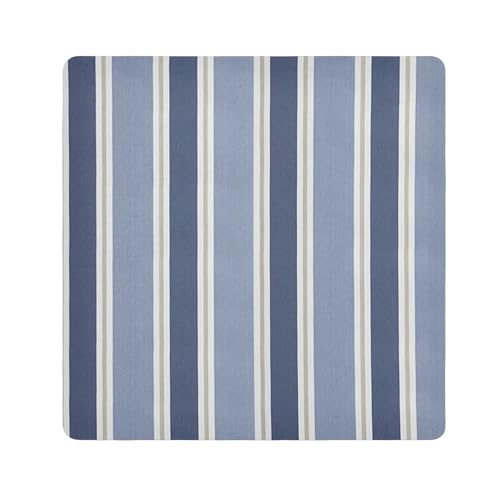 EtherSpher Make-up-Organizer mit vertikalen Streifen, tragbar, Reise-Kulturbeutel, 55 x 55 cm, Blau, Blaue vertikale Streifen., 21.7x21.7in von EtherSpher