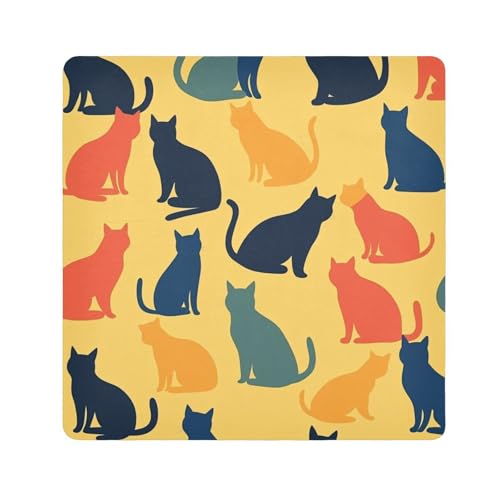 EtherSpher Make-up-Tasche mit buntem Katzen-Motiv, für Kamera-Objektiv, tragbar, Reise-Organizer, 55 x 55 cm, goldfarben, Bunte Katze, goldfarben, 21.7x21.7in EtherSpher Make-up-Tasche mit buntem Katzen-Motiv, für Kamera-Objektiv, tragbar, Reise-Organizer, 55 x 55 cm, goldfarben, Bunte Katze, goldfarben, 21.7x21.7in von EtherSpher