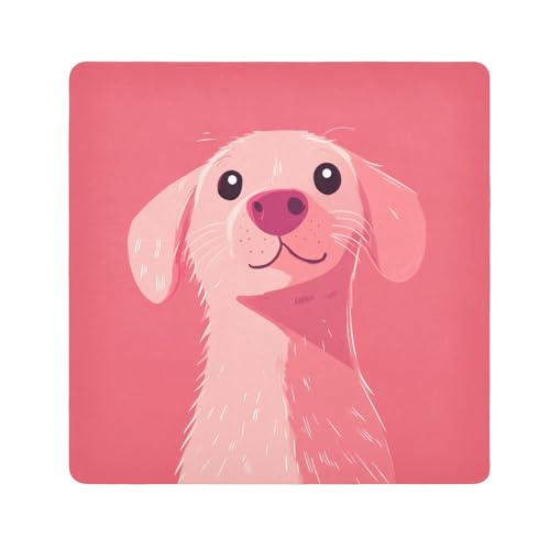 EtherSpher Make-up-Tasche mit niedlichem Pfirsich-Design, Reiseetui, Kamera-Objektivtuch, magischer Make-up-Organizer, 55 x 55 cm, Verpackung für Organisation, Niedlicher Pfirsichhund im von EtherSpher