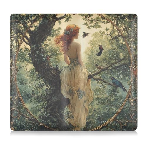 EtherSpher Mucha Style Beauty PU Leder Auto Registrierung Versicherung & Ausweishalter Dokumententasche für Ausweis, Führerschein, Schlüsselkontaktinformationskarten von EtherSpher