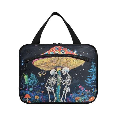 EtherSpher Psychedelische Totenköpfe zum Aufhängen für Männer, Reisen mit Haken, Designer-Utensilien, Rasierset, Taschen für Männer und Frauen, Reise-Bolsa, Para, Guardar, Maquillaje L, Psychedelische von EtherSpher