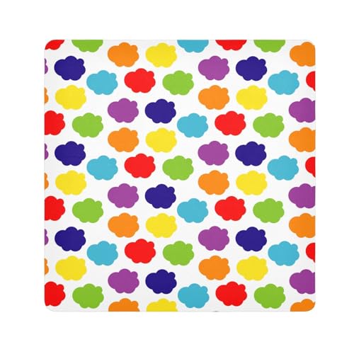 EtherSpher Rainbow Digital Papers Simple Travel Cosmetic Bag Camera Lens Cloth Protective Jewelry Organizer Wrap 21.7 X 21.7 Wrapper Organizer Bags For Women, Regenbogen-Digitalpapiere, 21.7x21.7in von EtherSpher