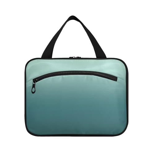 EtherSpher Reise-Make-up-Organizer mit Haken, waschbarer Designer-Toilettenartikel-Organizer für Erwachsene, Urlaubsorganisator de maquillaje para L, Dunkelgrün, Dunkelgrüner Farbverlauf, Large von EtherSpher