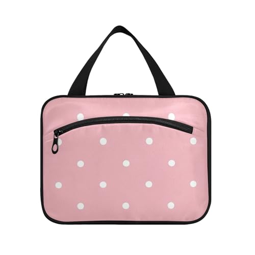 EtherSpher Reise-Set mit Cartoon-Punkten für Herren, mit Haken, kompakte Designer-Kosmetiktasche für Reisen, Muss für Hotel, Bolsas Para Maquillaje L, Rosa mit Cartoon-Punkten, Large EtherSpher Reise-Set mit Cartoon-Punkten für Herren, mit Haken, kompakte Designer-Kosmetiktasche für Reisen, Muss für Hotel, Bolsas Para Maquillaje L, Rosa mit Cartoon-Punkten, Large von EtherSpher