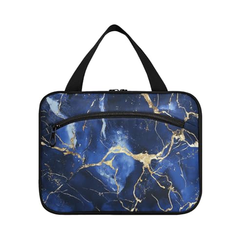 EtherSpher Reise-Set mit unregelmäßiger Marmor-Textur, zum Aufhängen, mit Haken, kompakte Designer-Tasche für Toilettenartikel für Reiseutensilien, für Frauen, Hotel, Estuche de Maquillaje para mujer von EtherSpher