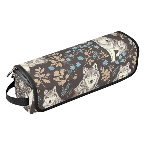 EtherSpher Reisetasche für Haar-Werkzeug, mit herausnehmbarer, hitzebeständiger Matte, Tragetasche, flacher Lockenstab, wasserdichter Organizer für Glätteisen, Lockenstab, Haartrockner, Cartoon, von EtherSpher