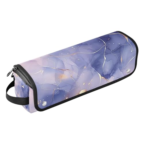 EtherSpher Reisetasche für Haare, mit hitzebeständiger Matte, Heizwerkzeuge, Reisetasche, Organizer für Glätteisen, heiße Werkzeuge und Haarpflegezubehör, Traumgold, Pfirsichblau, Lila, Farbverlauf, von EtherSpher