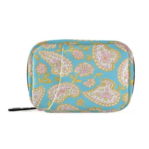 EtherSpher Retro-Reisetasche mit trendigen Blumen und Paisleymuster, mit abnehmbaren Fächern, praktischer Tabletten-Organizer für den Tag von EtherSpher