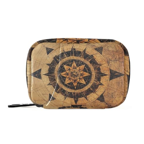 EtherSpher Retro-böhmische Tarot-Tasche für astrologische Medizin mit abnehmbaren Fächern, aufsteckbare Medizin-Reisetasche für Geldbörse von EtherSpher