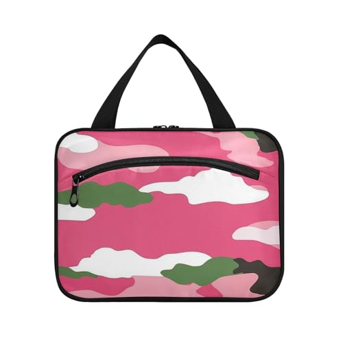 EtherSpher Rote Reisetasche mit Camouflage-Muster und Haken, niedliche Designer-Tragetasche für Damen, Camping-Set de para mujer L, Rotes Camouflage-Muster, Large EtherSpher Rote Reisetasche mit Camouflage-Muster und Haken, niedliche Designer-Tragetasche für Damen, Camping-Set de para mujer L, Rotes Camouflage-Muster, Large von EtherSpher
