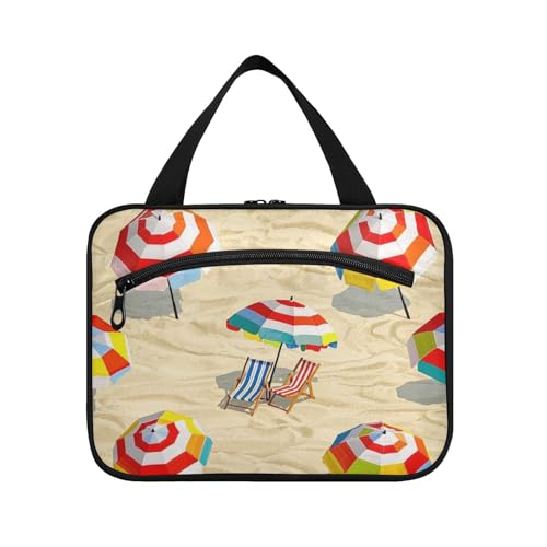 EtherSpher Sommer-Strandliegen, Cartoon-Hängetasche, Kulturbeutel, Reisetasche mit Haken, kompakte Designer-Tasche mit Fächern für Frauen, ein Muss für Kreuzfahrten, Bolsos Para Hombre L von EtherSpher