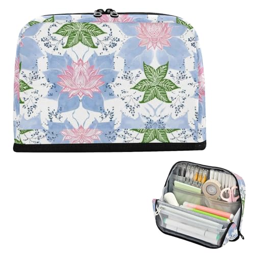 EtherSpher Stiftebox mit Blumenmuster, Sommer, Boho-Stil, großes Fassungsvermögen, Kosmetik, hohe Kapazität, Stifthalter für Teenager, Jungen, Büro, Bolsas para maquillaje de mujer EtherSpher Stiftebox mit Blumenmuster, Sommer, Boho-Stil, großes Fassungsvermögen, Kosmetik, hohe Kapazität, Stifthalter für Teenager, Jungen, Büro, Bolsas para maquillaje de mujer von EtherSpher