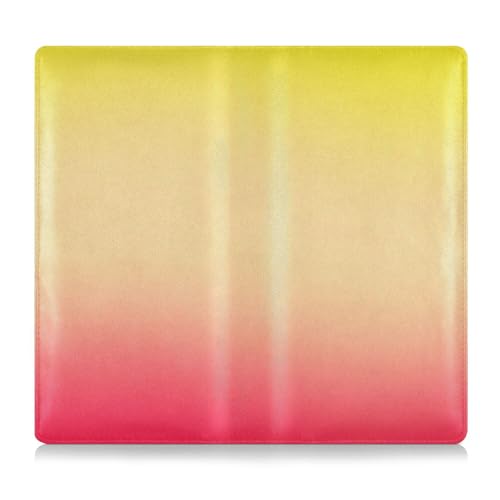 EtherSpher Sunset Red Yellow Leather Registration and Insurance Card Holder Essential Wallet Case for ID, Driver's License, Key Contact Information Cards, Rot / Gelb, 1 size von EtherSpher