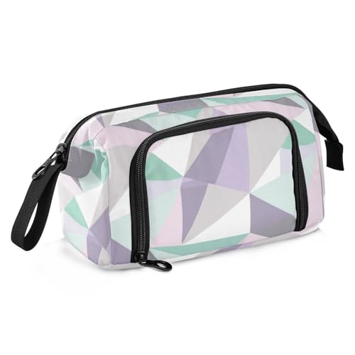 EtherSpher The Soft Abstract Of Mint Green School Pencil Case Large Capacity Pencil Pen Case Cosmetic with Zipper for Teen Girls High School Supplies caja para guardar lapices von EtherSpher