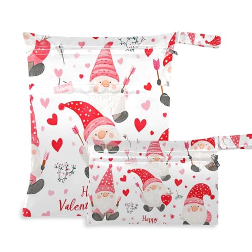 EtherSpher Valentine Red Dwarf Baby-Wickeltasche mit Reißverschluss, 2 Stück, Reiseutensilien für Babys, mit Griffen, für Fitnessstudio, Kindertagesstätte von EtherSpher