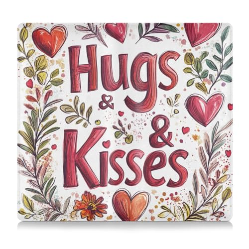 EtherSpher Valentines Day Floral Leaves PU-Leder Registrierungs- und Versicherungskartenhalter Fahrzeug Handschuhfach Organizer für Dokumente, Karten, Führerschein von EtherSpher