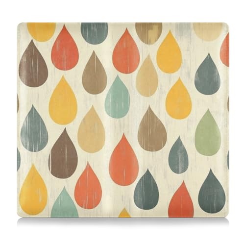 EtherSpher Vintage Raindrops Premium Leder Auto Registrierung & Versicherungskartenhalter Essential Wallet Case für Ausweis, Führerschein, Schlüsselkontaktinformationskarten von EtherSpher