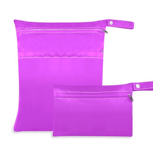 EtherSpher Violette wasserdichte Kleidertasche, 2 Stück, Reiseutensilien für Babys, mit Griffen für Babywindeln, Reisen EtherSpher Violette wasserdichte Kleidertasche, 2 Stück, Reiseutensilien für Babys, mit Griffen für Babywindeln, Reisen von EtherSpher