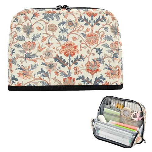 EtherSpher William Morris Federmäppchen, großes Fassungsvermögen, Make-up-Tasche, tragbarer Schreibtisch-Organizer für Jugendliche, elementare Estuche para lapices von EtherSpher