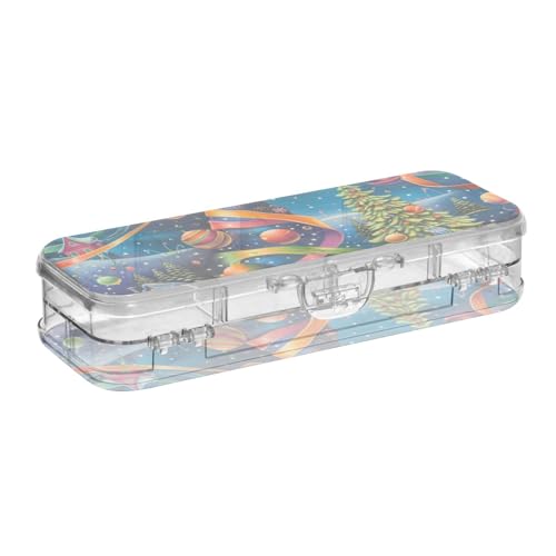 EtherSpher Wonderful World of Christmas Stiftebox aus Kunststoff, transparent, doppellagig, für Schreibwaren, mit Schnappdeckel EtherSpher Wonderful World of Christmas Stiftebox aus Kunststoff, transparent, doppellagig, für Schreibwaren, mit Schnappdeckel von EtherSpher